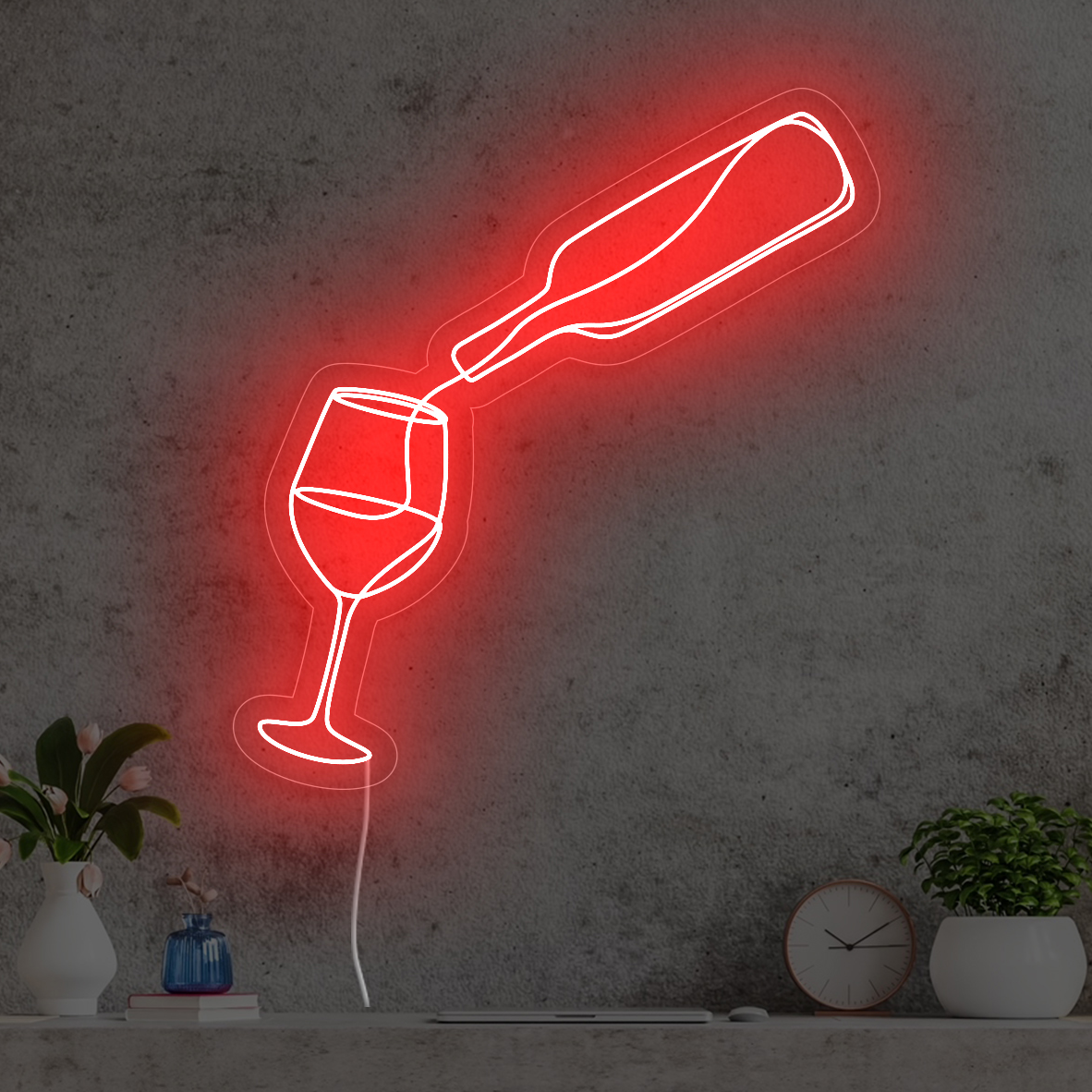 Wine Neon Signs Lets Custom Studio Custom Neon Signs