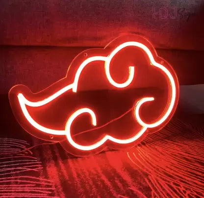 Akatsuki Cloud Neon Sign - 8 x 15 Inches