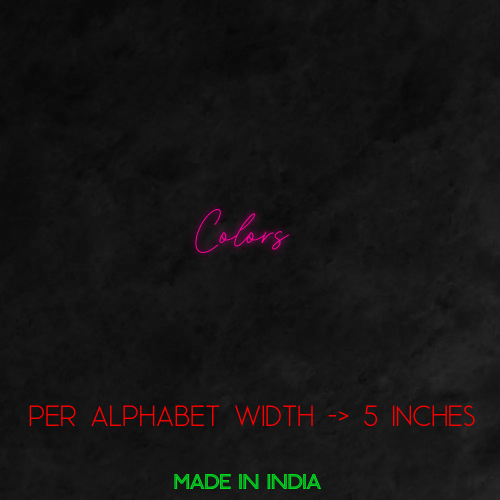 Customize Your Neon Sign