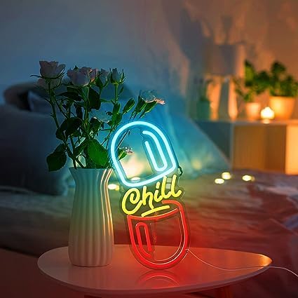 Neon Sign Chill Pill Light