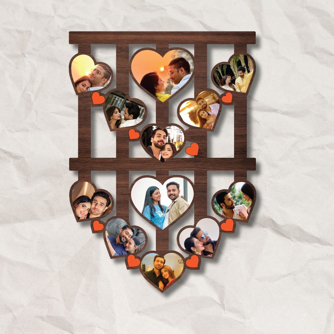 Personalised Frame With ( 12 Photos )