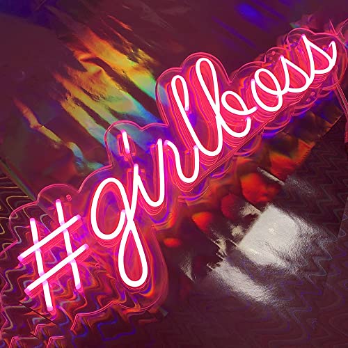 #girlboss pink Neon Sign