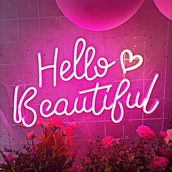 Hello Beautiful Neon Sign