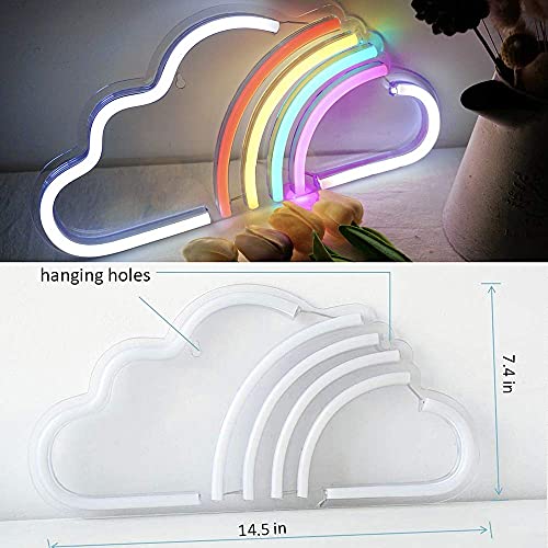 Rainbow Cloud Neon