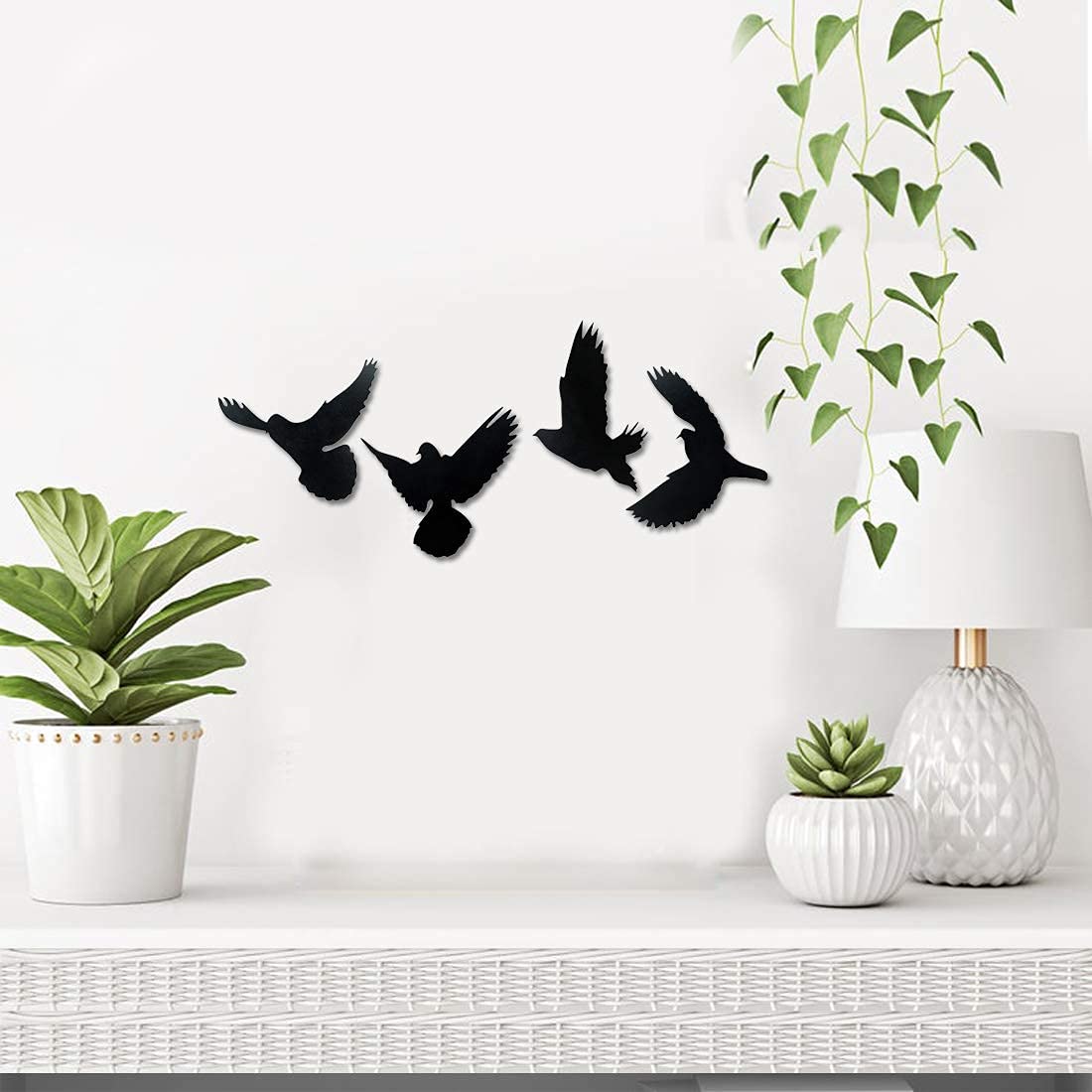 4 Flying Birds Plaque Sign