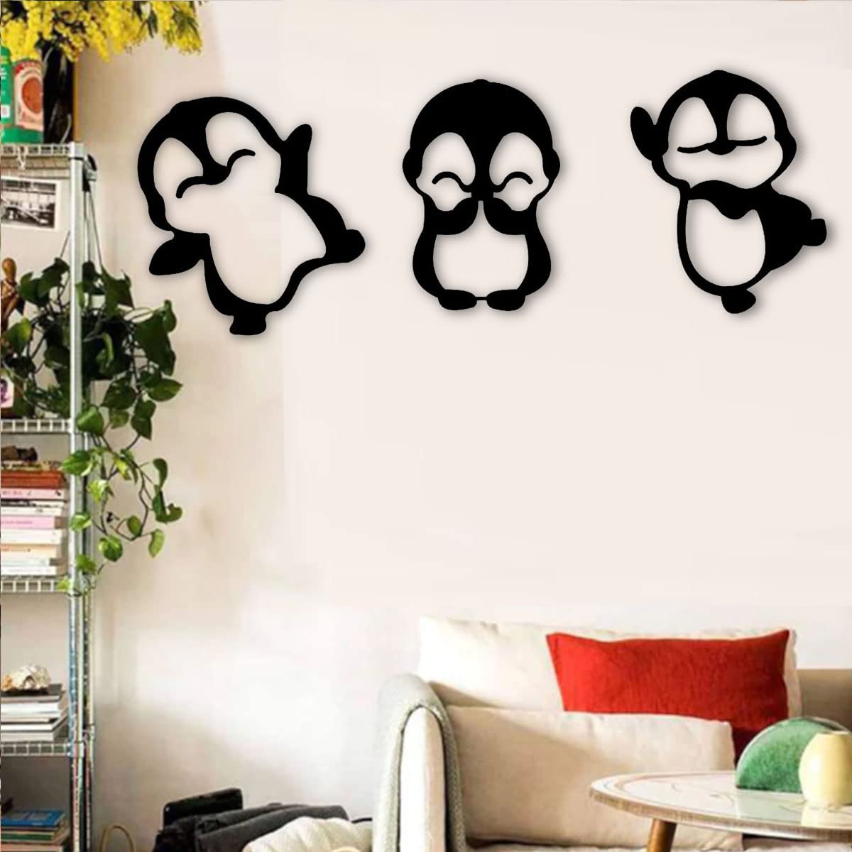 3 Pcs. Set Penguin Wall Decor