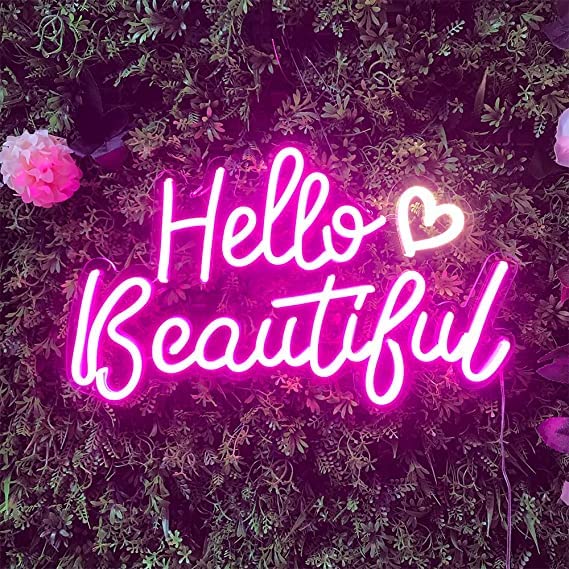Hello Beautiful Neon Sign