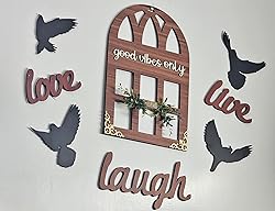 4 Flying Birds Plaque Sign