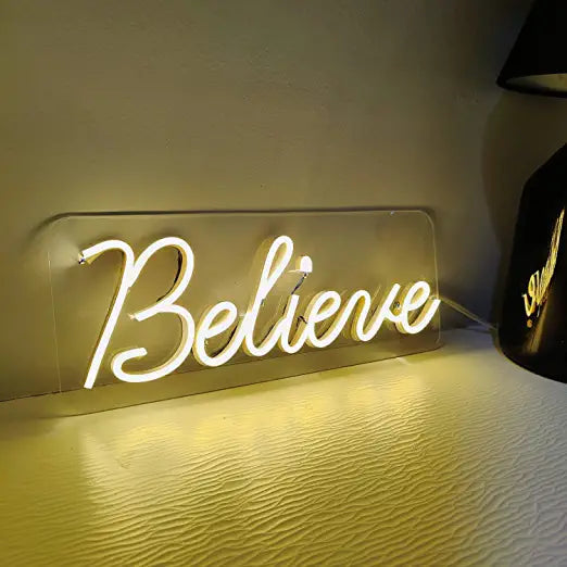 Believe Neon Sign