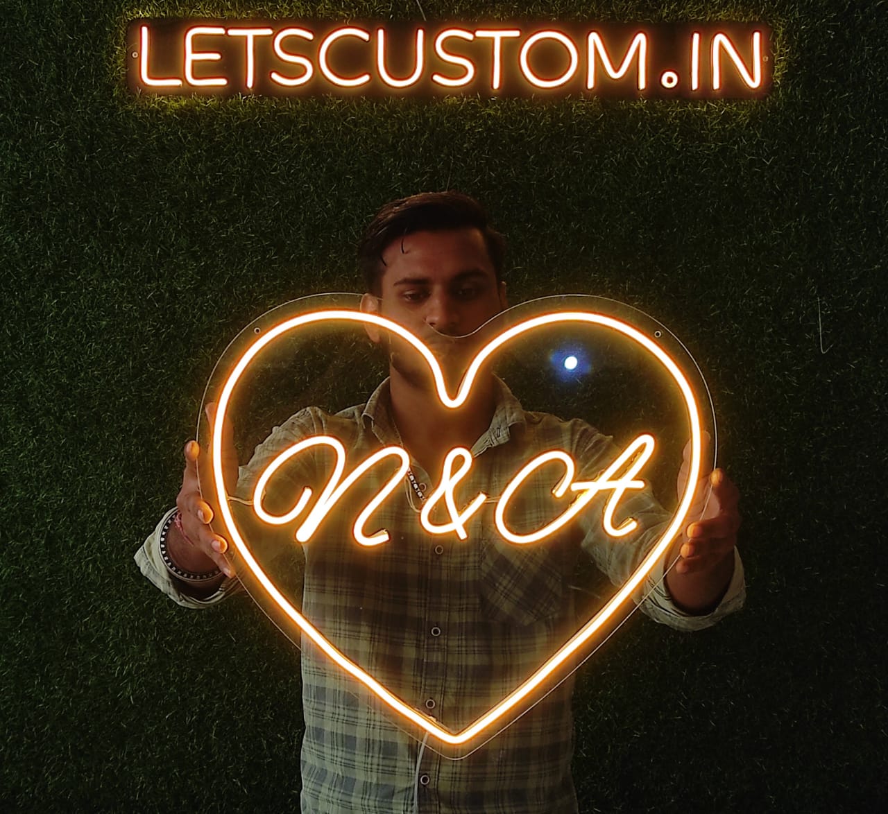 A & M Heart Neon Sign