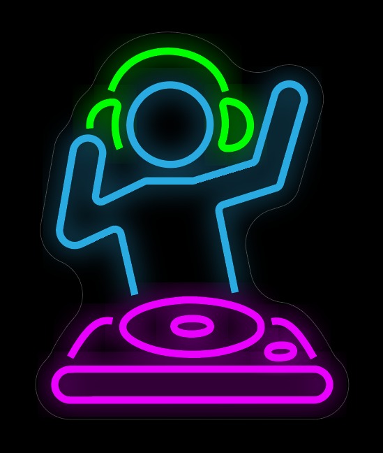 DJ Party Neon Sign