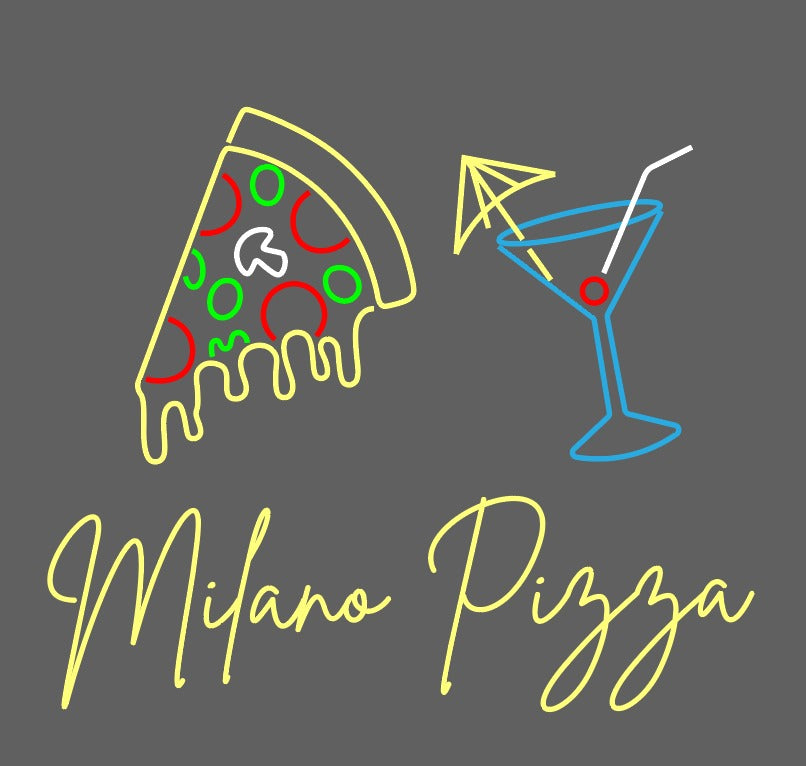 Milano Pizza Custom Neon Sign