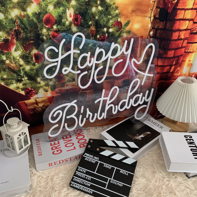 Happy Birthday Neon Sign ( Style 2 )