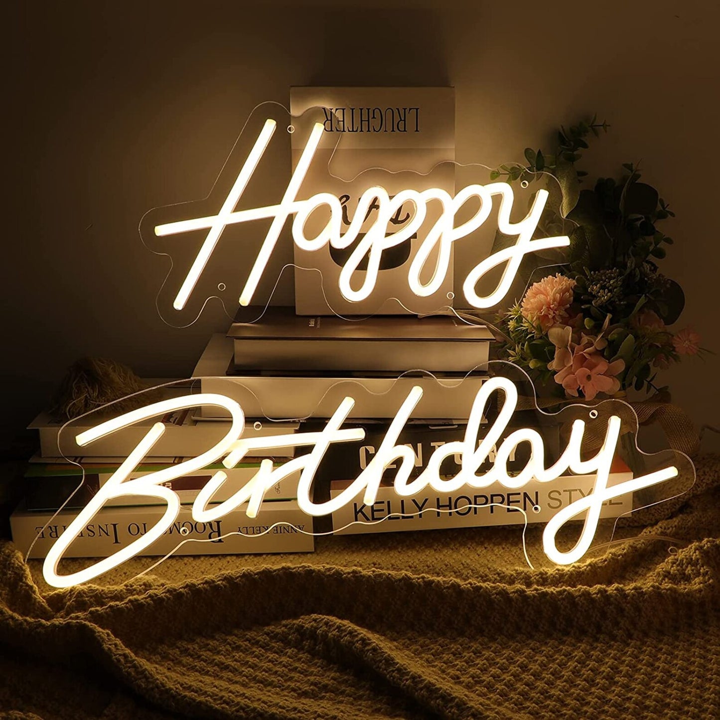 Happy Birthday Neon Sign ( Style 3 )