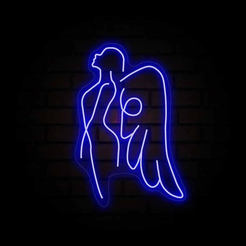 Angel with Wings Neon Sign