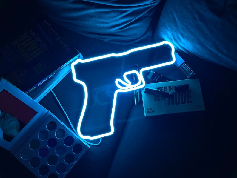 Pistol Gun LED Neon Signs