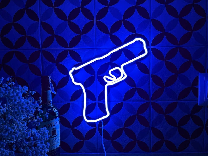 Pistol Gun LED Neon Signs