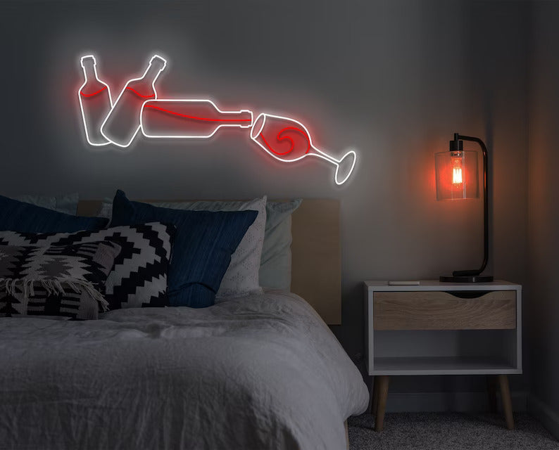 Wine Bottle Neon Sign