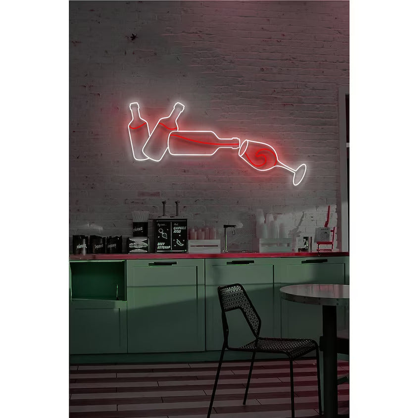 Wine Bottle Neon Sign