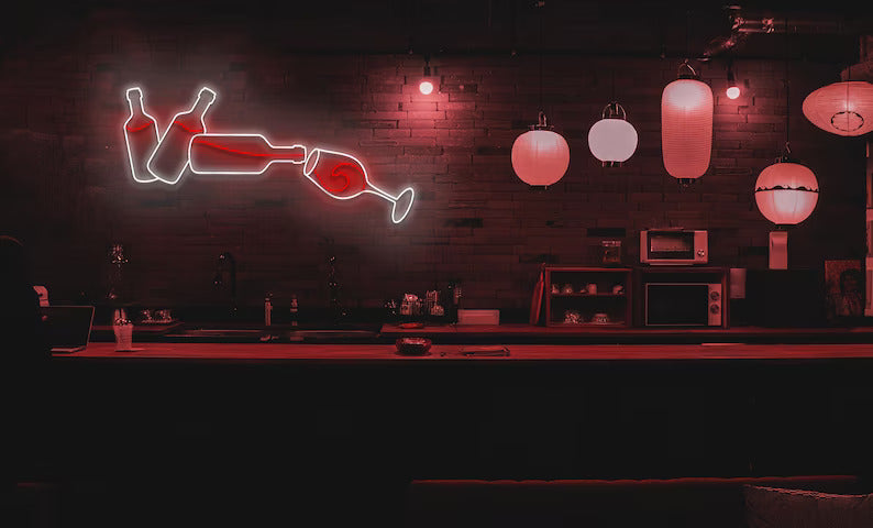 Wine Bottle Neon Sign