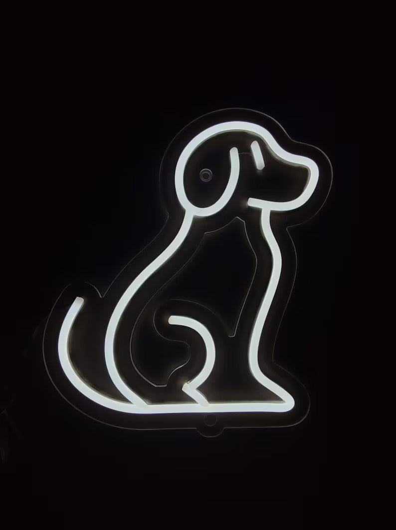 Cute Dog Neon Sign