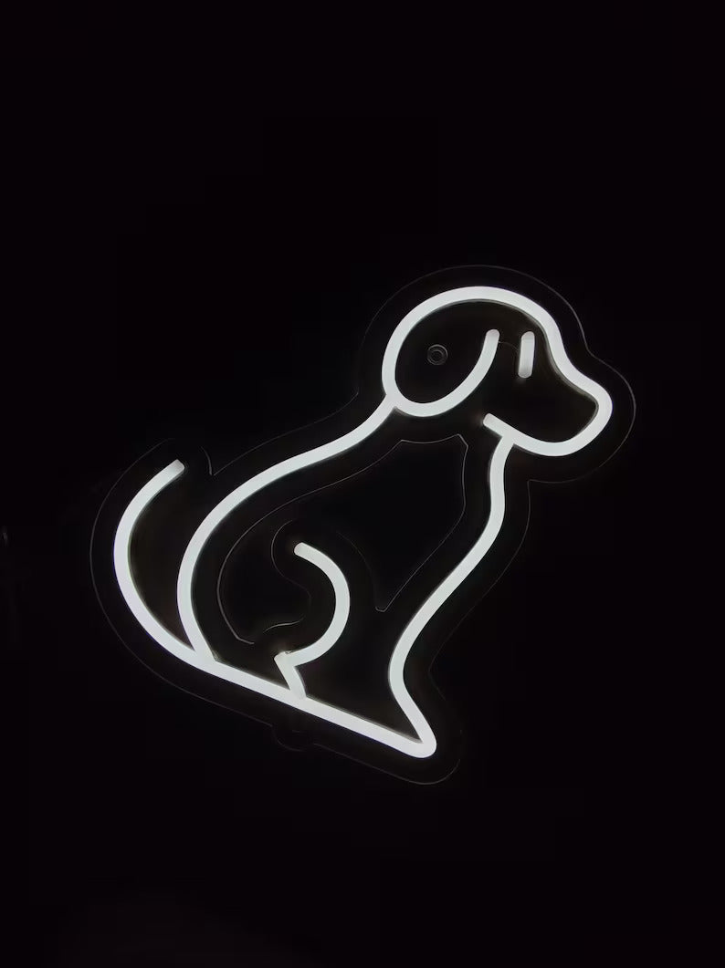 Cute Dog Neon Sign