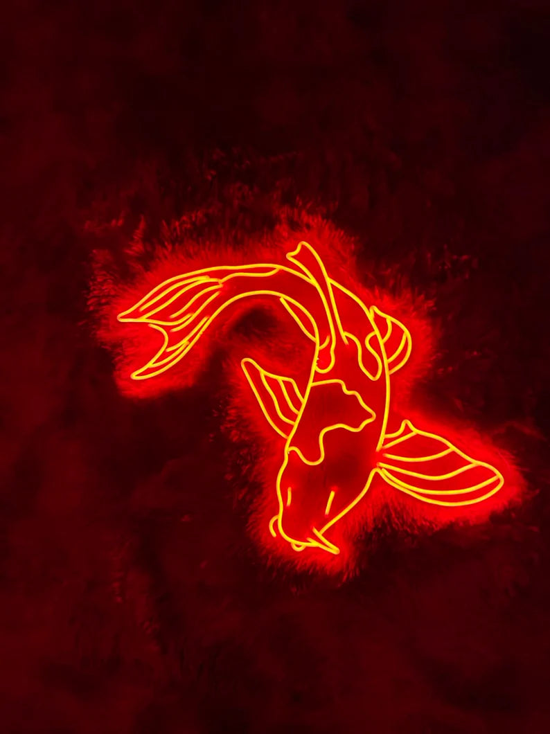 Koi Fish Neon Sign