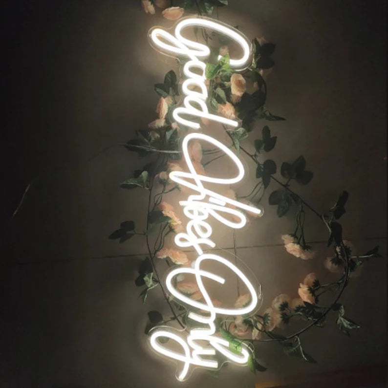 Good Vibes Only Neon Sign