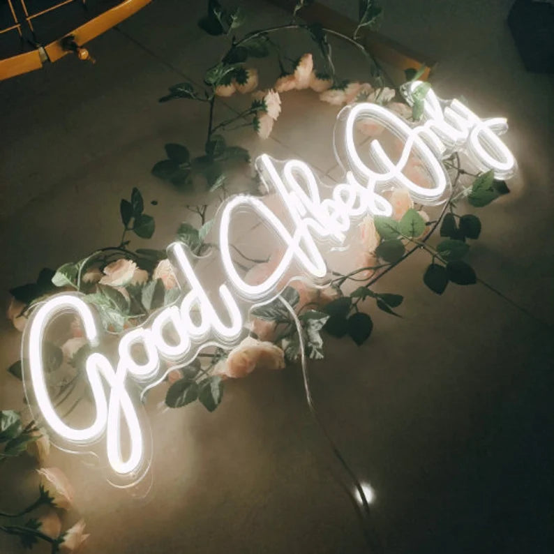 Good Vibes Only Neon Sign