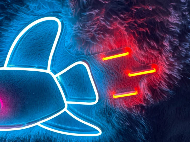 Rocket Spaceship LED Neon Sign