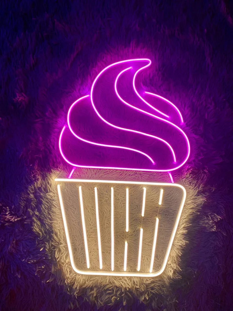 Cup Cake Neon Sign
