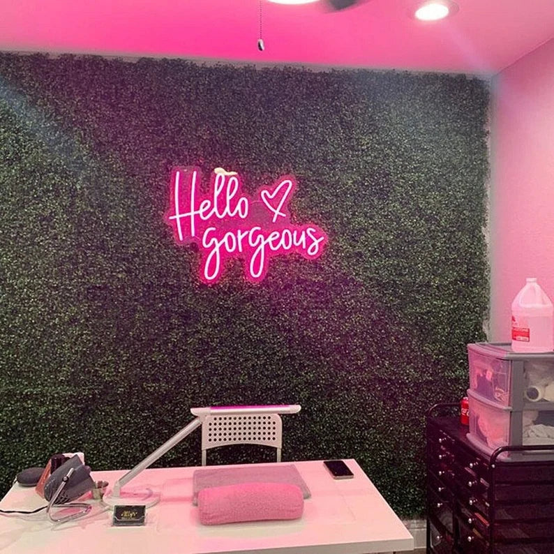 Hello Gorgeous Neon Sign