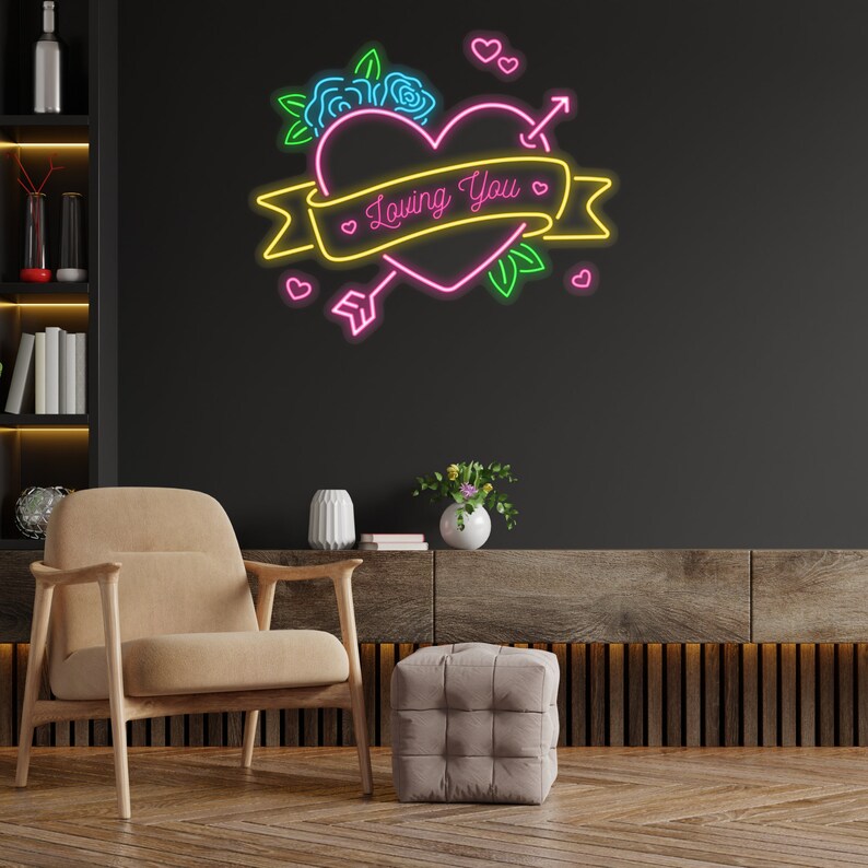 Valentine Day Laving You Neon Sign