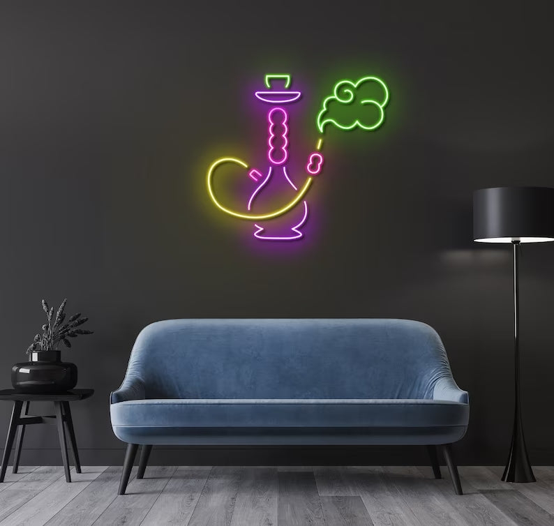 Smoking Hookah Led Neon Sign