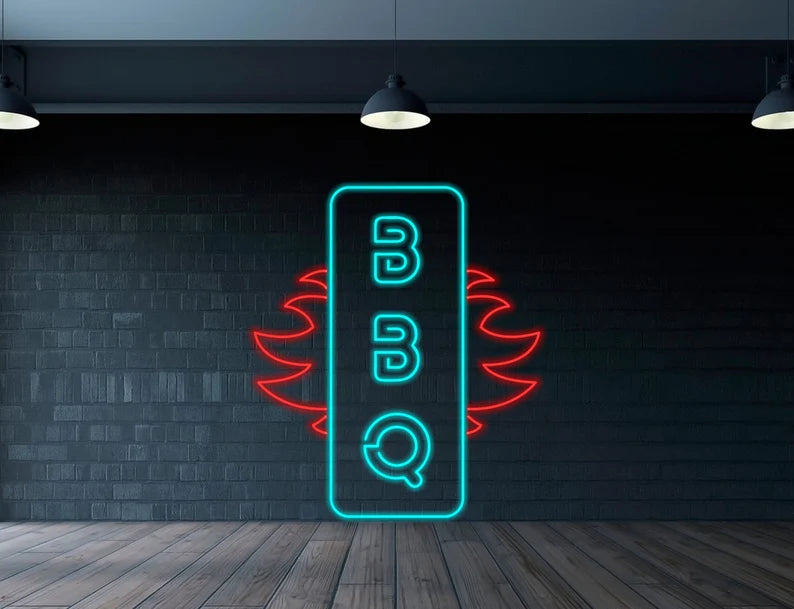 BBQ Grilled Party Neon Sign