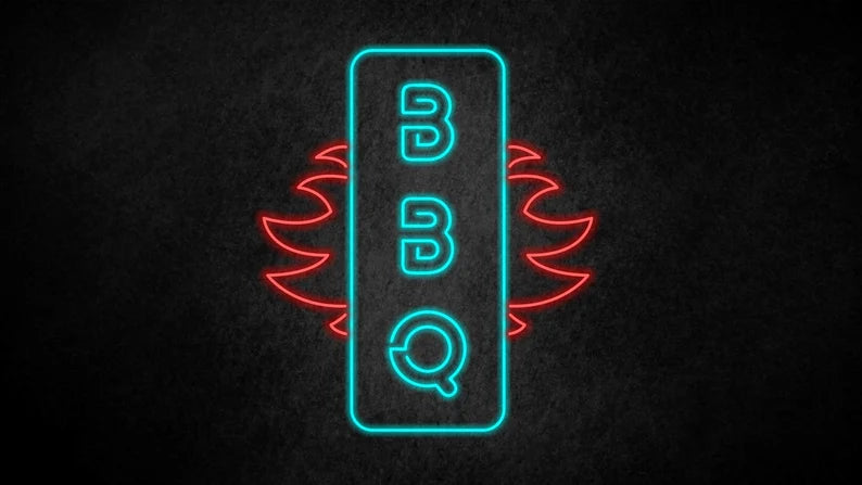 BBQ Grilled Party Neon Sign