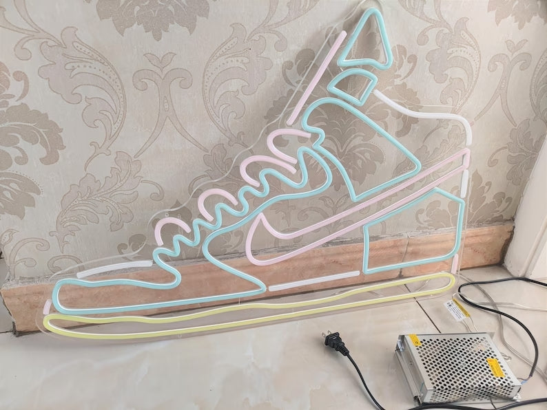 Air Jordan Neon Shoes Sign