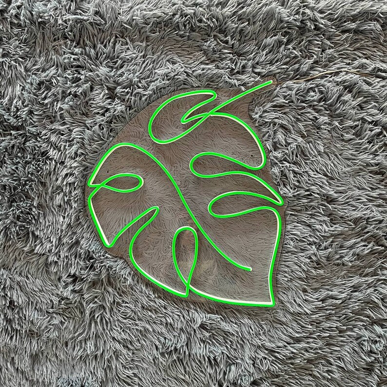 Green Leaf Led Neon Sign