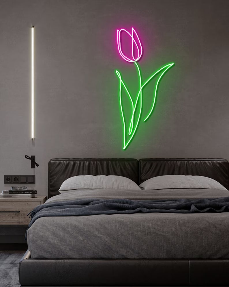 Tulip Art Neon Sign