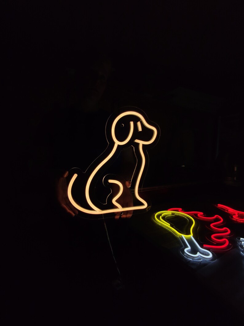 Cute Dog Neon Sign