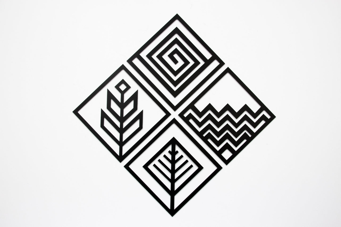 4 Elements Wall Art Decor - Earth, Fire, Water & Air : Style - 9