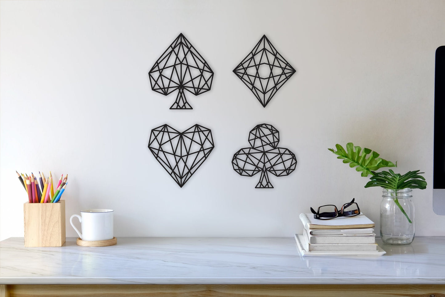 3-D Poker Wall Decor