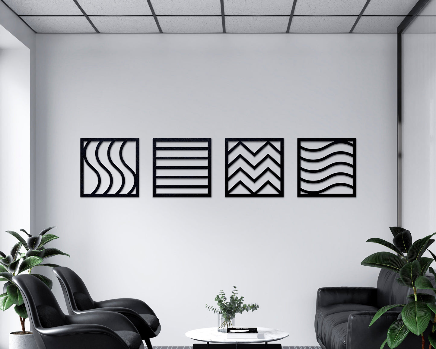 4 Elements Wall Art Decor - Earth, Fire, Water & Air : Style - 10