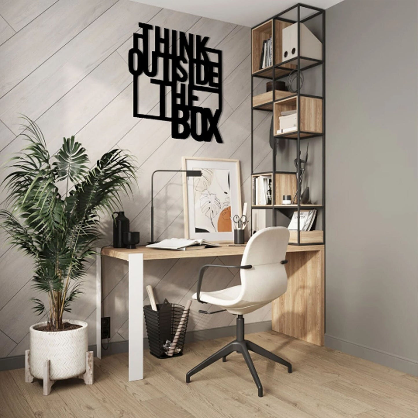 Think Outside The Box Wall Decor