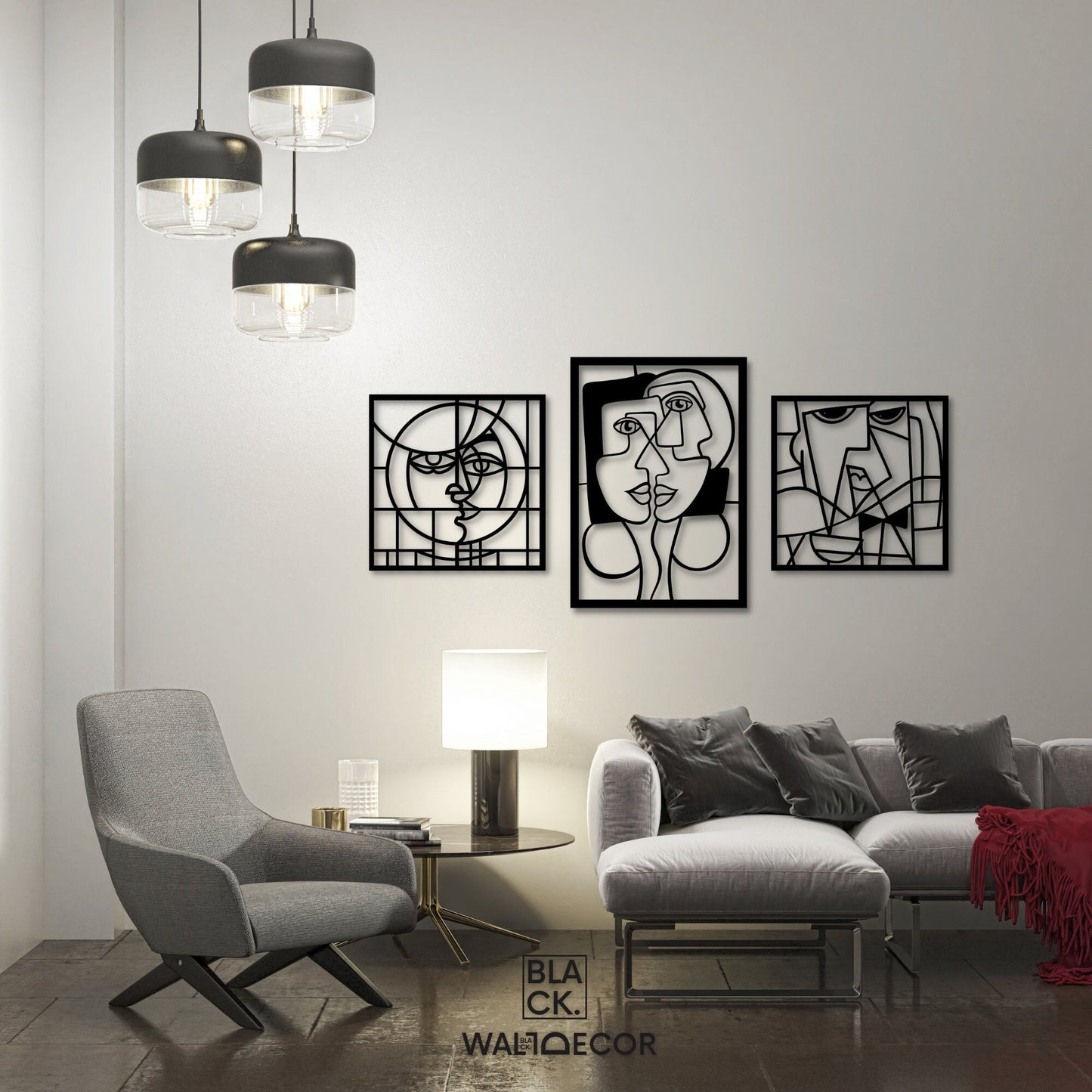 Set of 3 Picasso Wall Art