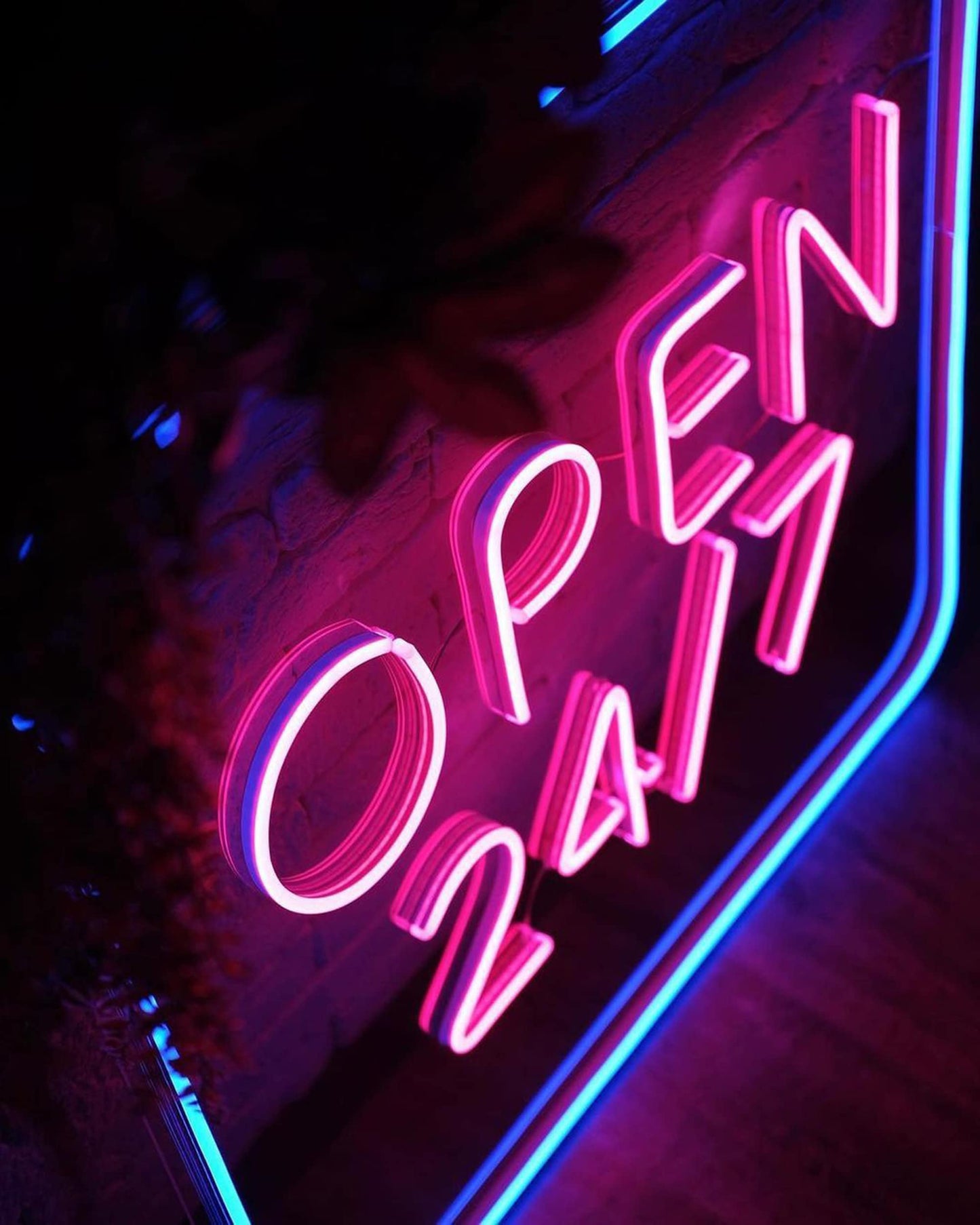 Open 24x7 Neon Sign
