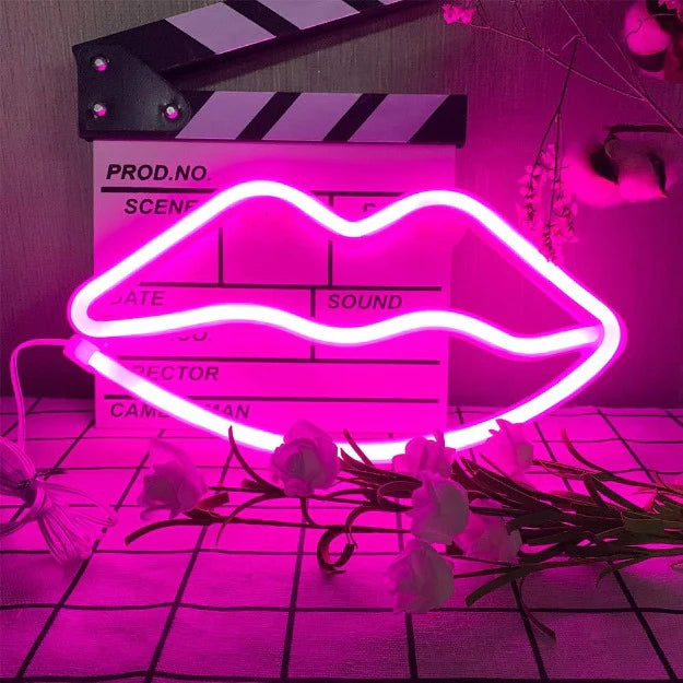 Lip Mini Neon LED Sign
