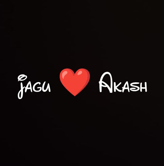 Jagu Akash Couple Neon Sign -  With Fast Delivery