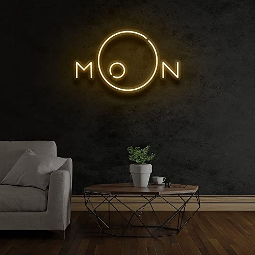 Moon Neon Led Sign Light – Lets Custom Studio - Custom Neon Signs