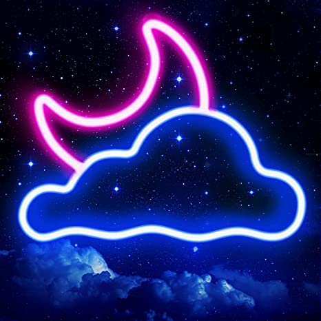 Cloud and Moon Led Neon signs